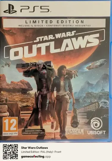 Star Wars Outlaws PlayStation 5, Italy box front