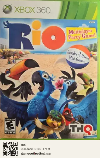 Rio Xbox 360, NTSC box front
