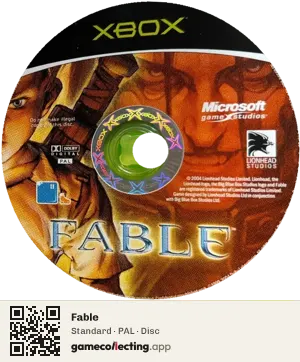 Fable Xbox, PAL disc