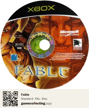 Fable Xbox, PAL disc