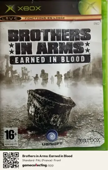 Brothers in Arms: Earned in Blood Xbox, France box front