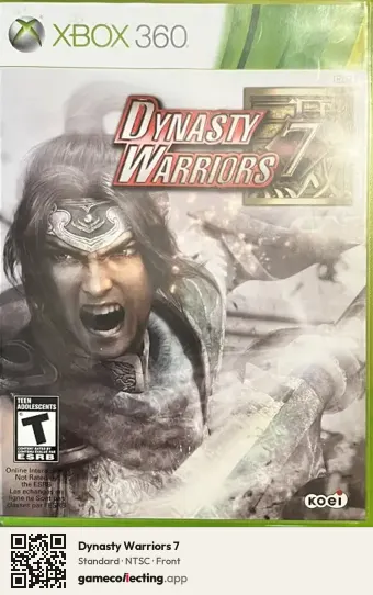 Dynasty Warriors 7 Xbox 360, NTSC box front