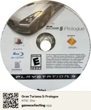 Gran Turismo 5: Prologue PlayStation 3, NTSC disc