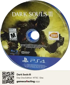 Dark Souls III PlayStation 4, NTSC disc