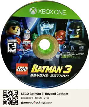 LEGO Batman 3: Beyond Gotham Xbox One, NTSC disc