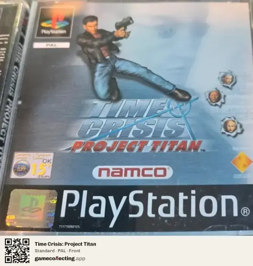Time Crisis: Project Titan PlayStation, PAL box front