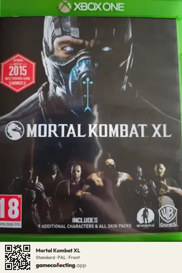 Mortal Kombat XL Xbox One, PAL box front