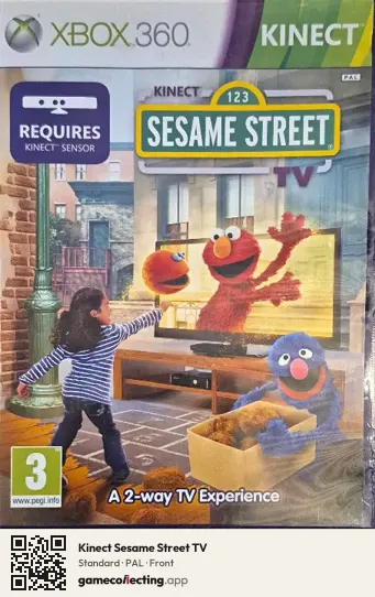 Kinect Sesame Street TV Xbox 360, PAL box front