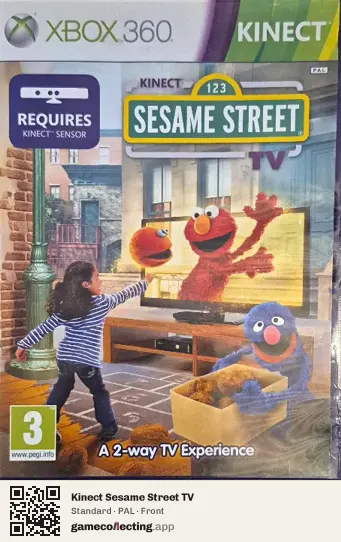Kinect Sesame Street TV Xbox 360, PAL box front