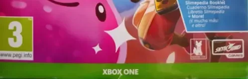 Slime Rancher, the PEGI square on its front