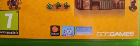 Stardew Valley, the PEGI square on its front