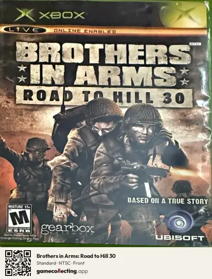 Brothers in Arms: Road to Hill 30 Xbox, NTSC box front