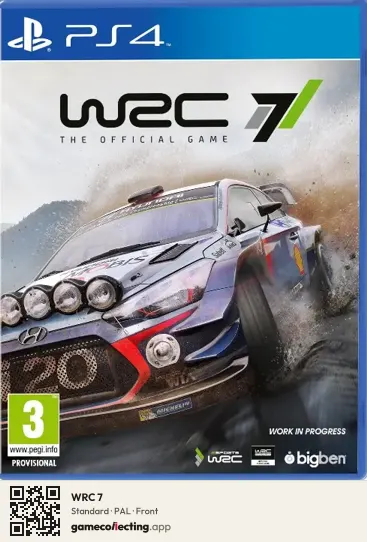 WRC 7 PlayStation 4, PAL box front