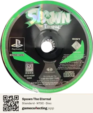 Spawn The Eternal PlayStation, NTSC disc