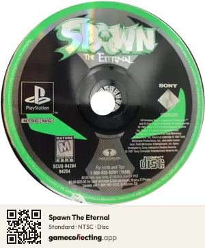Spawn The Eternal PlayStation, NTSC disc