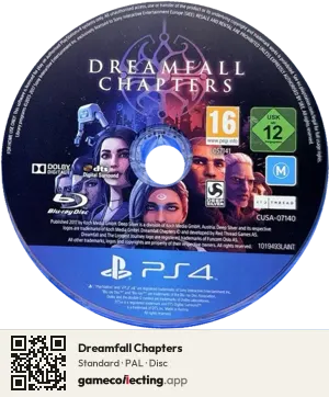 Dreamfall Chapters PlayStation 4, PAL disc