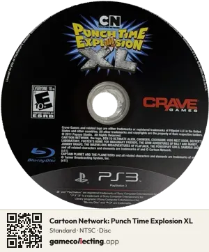 Cartoon Network: Punch Time Explosion XL PlayStation 3, NTSC disc