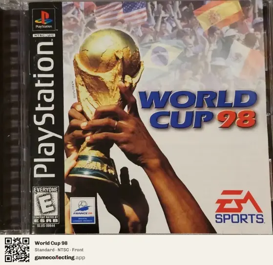World Cup 98 PlayStation, NTSC box front