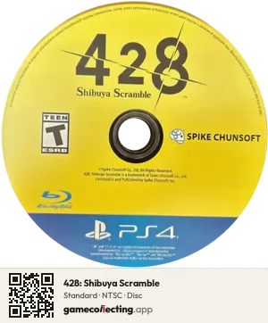 428: Shibuya Scramble PlayStation 4, NTSC disc