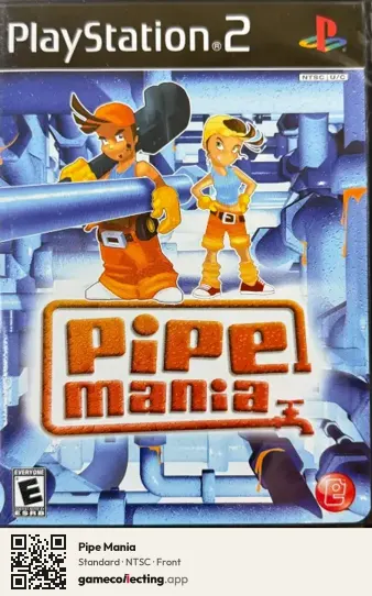 Pipe Mania PlayStation 2, NTSC box front