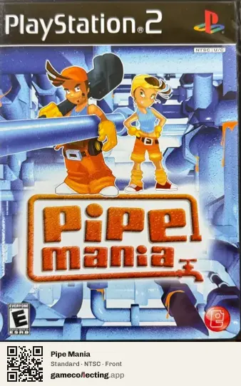 Pipe Mania PlayStation 2, NTSC box front