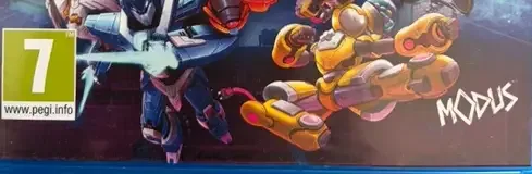 Override 2: Super Mech League, the PEGI square on its front