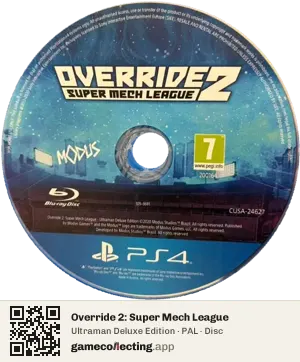 Override 2: Super Mech League PlayStation 4, PAL disc