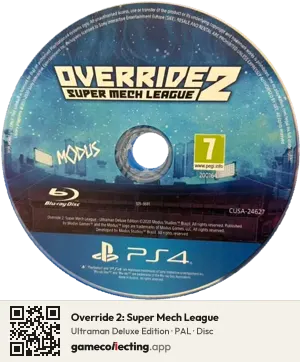 Override 2: Super Mech League PlayStation 4, PAL disc
