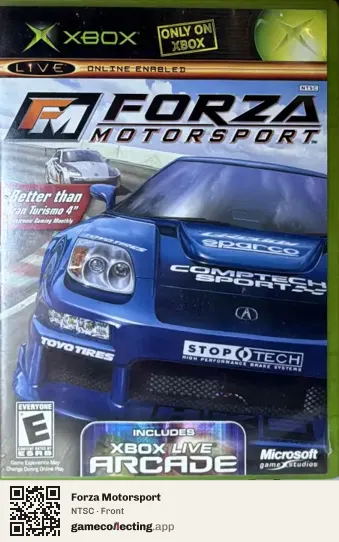 Forza Motorsport Xbox, NTSC box front