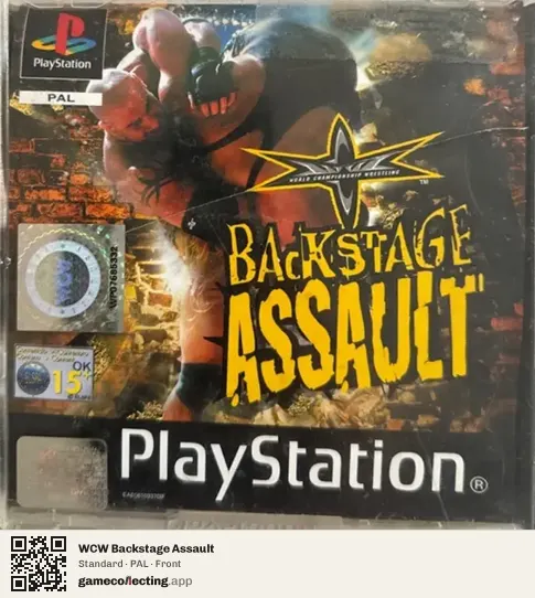 WCW Backstage Assault PlayStation, PAL box front