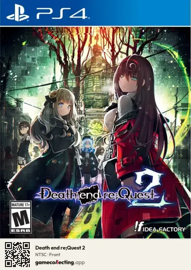 Death end re;Quest 2 PlayStation 4, NTSC box front