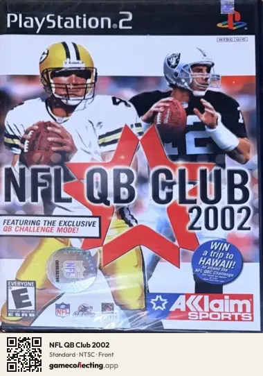NFL QB Club 2002 PlayStation 2, NTSC box front