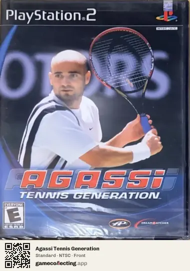 Agassi Tennis Generation PlayStation 2, NTSC box front