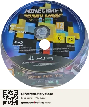 Minecraft: Story Mode PlayStation 3, PAL disc