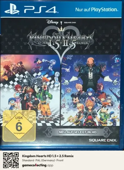 Kingdom Hearts HD 1.5 + 2.5 Remix PlayStation 4, Germany box front