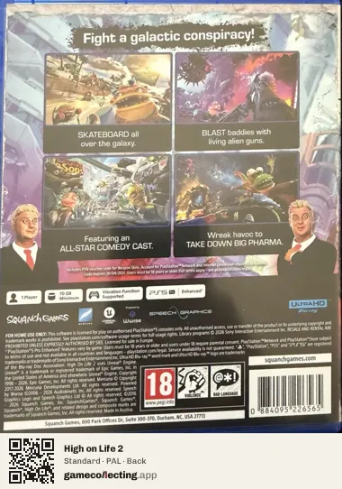 High on Life 2 PlayStation 5, PAL box back