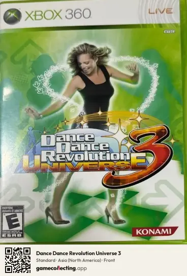 Dance Dance Revolution Universe 3 Xbox 360, North America box front