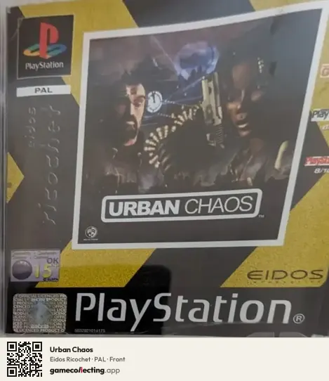 Urban Chaos PlayStation, PAL box front