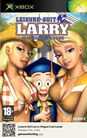 Leisure Suit Larry: Magna Cum Laude Xbox, PAL box front