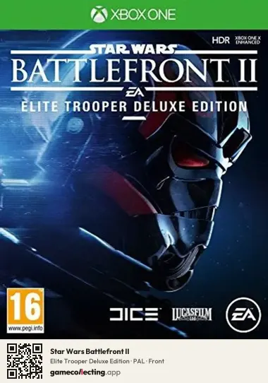 Star Wars Battlefront II Xbox One, PAL box front