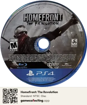 Homefront: The Revolution PlayStation 4, NTSC disc