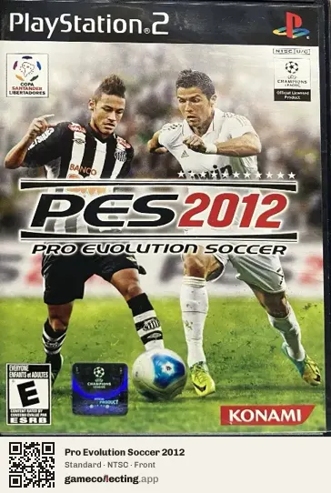 Pro Evolution Soccer 2012 PlayStation 2, NTSC box front