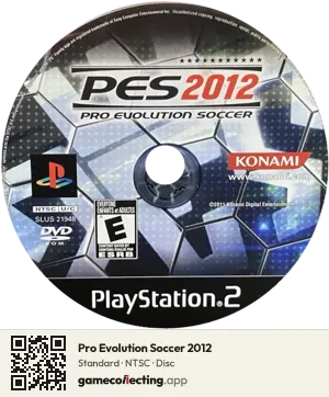 Pro Evolution Soccer 2012 PlayStation 2, NTSC disc