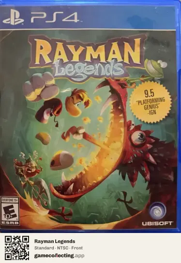 Rayman Legends PlayStation 4, NTSC box front