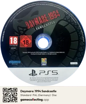 Daymare: 1994 Sandcastle PlayStation 5, PAL disc