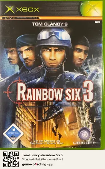 Tom Clancy's Rainbow Six 3 Xbox, Germany box front