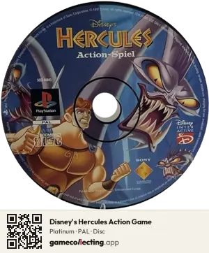 Disney's Hercules Action Game PlayStation, PAL disc