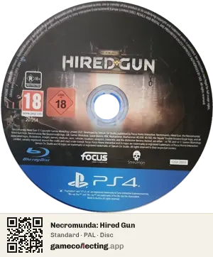 Necromunda: Hired Gun PlayStation 4, PAL disc