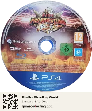 Fire Pro Wrestling World PlayStation 4, PAL disc