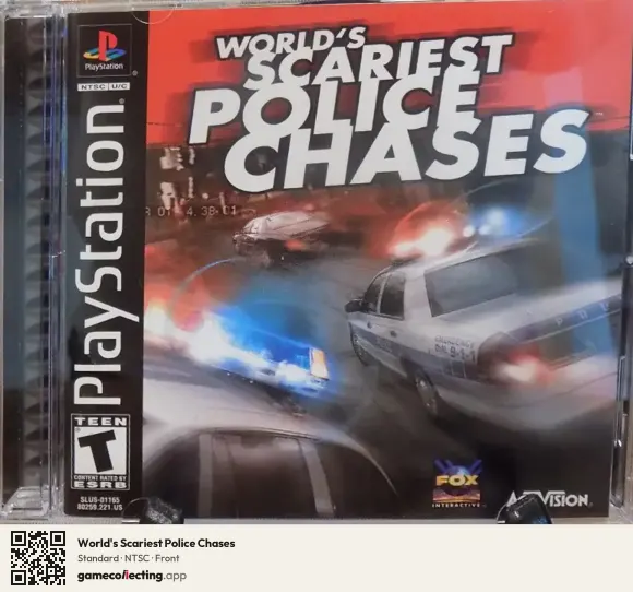 World's Scariest Police Chases PlayStation, NTSC box front